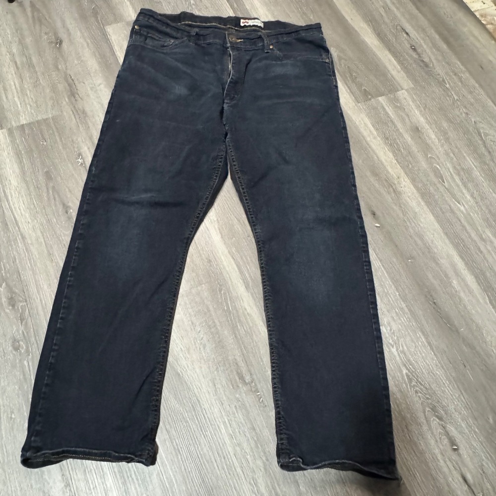 Wrangler‎ Men's Jeans Dark Wash Straight Slim Fit Denim 34x27